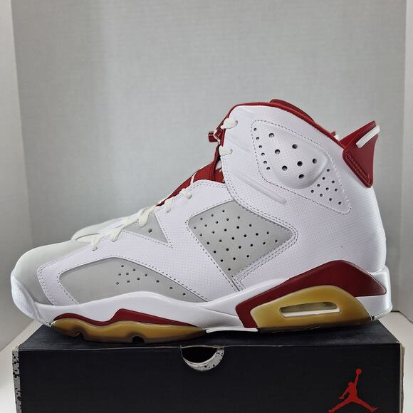 Air Jordan 6 Retro Mens 12 White Alternate 384664-113 Basketball Shoes Sneakers main image 13